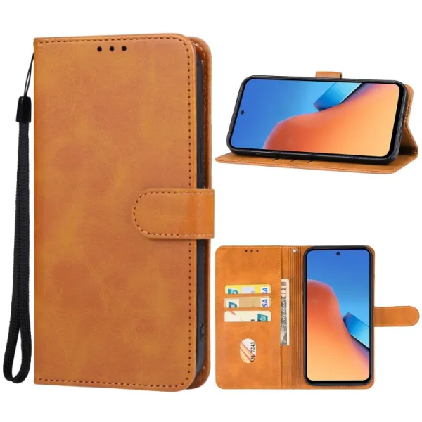 SMOOTH Peňaženkové puzdro pre Xiaomi Redmi 12 hnedé