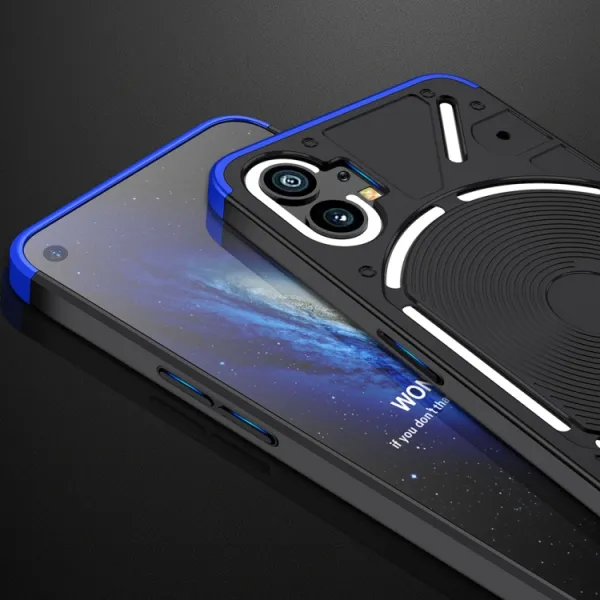360° Ochranný kryt Nothing Phone 1 čierny-modrý