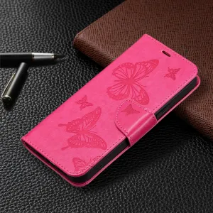 ART BUTTERFLY Peňaženkový obal pre Xiaomi Redmi 13C / Poco C65 tmavoružový
