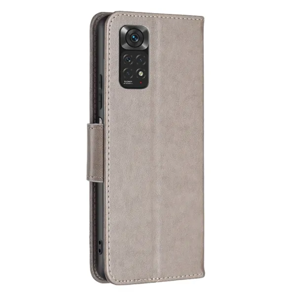 ART Peňaženkový kryt Xiaomi Redmi Note 12S BUTTERFLIES šedý
