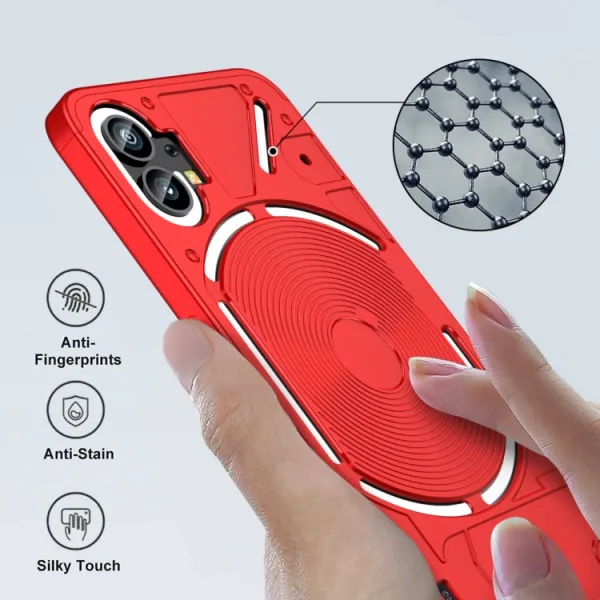 360° Ochranný kryt Nothing Phone 1 červený