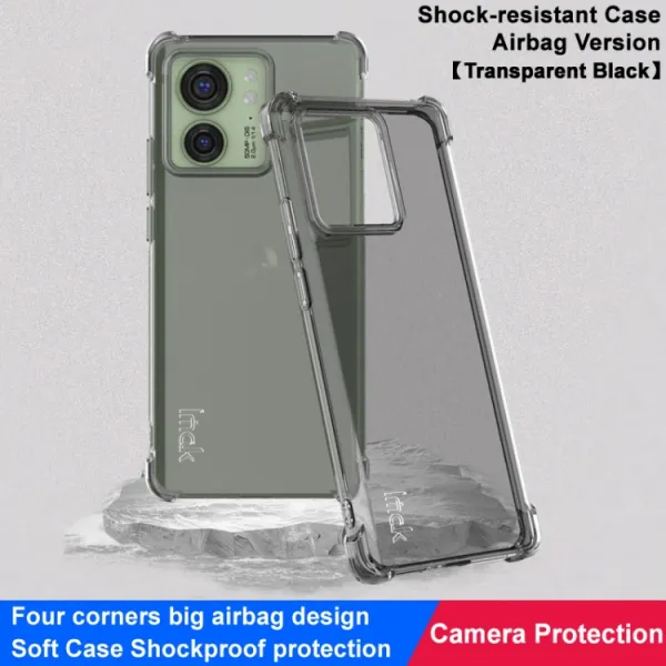 IMAK Ochranný silikónový kryt Motorola Edge 40 čierny