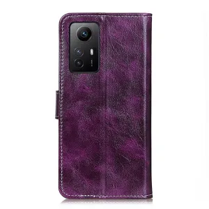 RETRO Peňaženkový obal Xiaomi Redmi Note 12S fialový