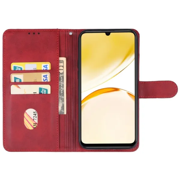SMOOTH Peňaženkové puzdro pre Realme C53 červené