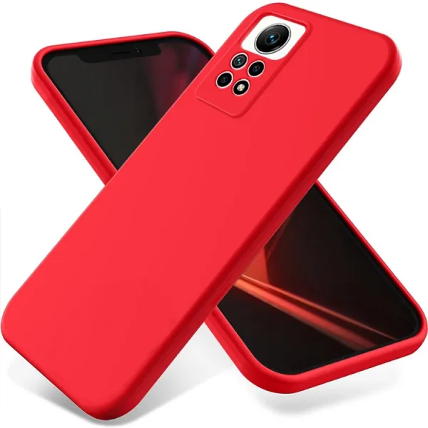 RUBBER Ochranný kryt pre Xiaomi Redmi Note 12 Pro červený