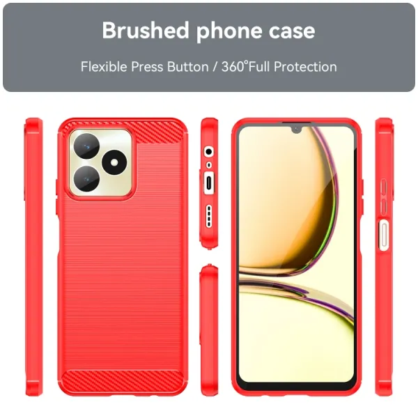 FLEXI TPU Kryt pre Realme C53 červený