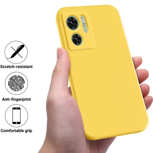 RUBBER Ochranný kryt pre Motorola Edge 40 žltý