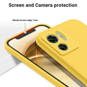 RUBBER Ochranný kryt pre Motorola Edge 40 žltý