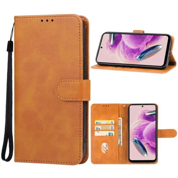 SMOOTH Peňaženkové puzdro pre Xiaomi Redmi Note 12S hnedé