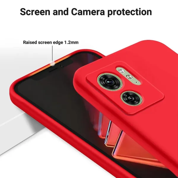 RUBBER Ochranný kryt pre Motorola Edge 40 červený