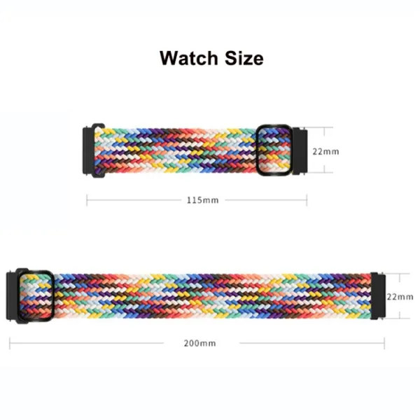 BRAIDED Nylonový remienok pre Google Pixel Watch / Pixel Watch 2 modrý