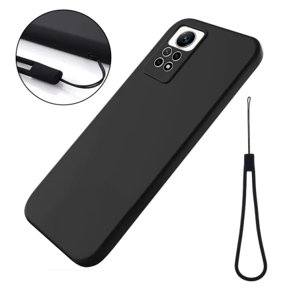 RUBBER Ochranný kryt pre Xiaomi Redmi Note 12 Pro čierny