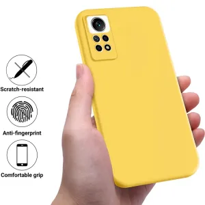 RUBBER Ochranný kryt pre Xiaomi Redmi Note 12 Pro žltý