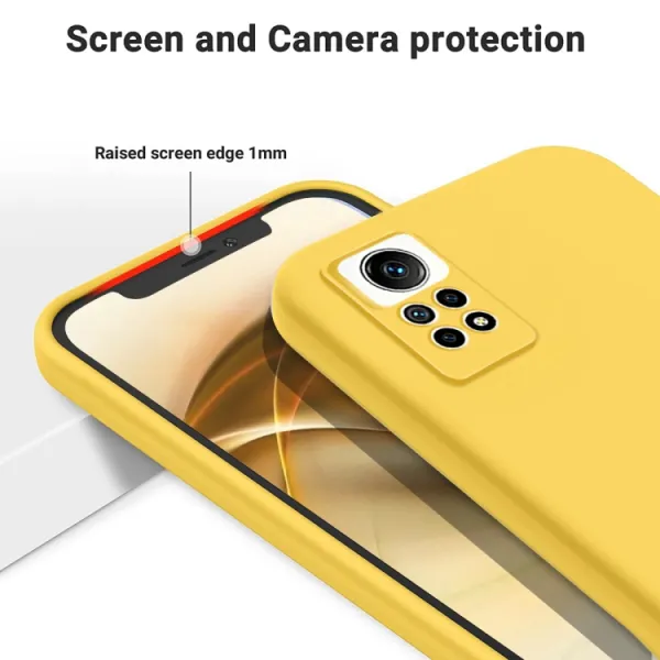 RUBBER Ochranný kryt pre Xiaomi Redmi Note 12 Pro žltý
