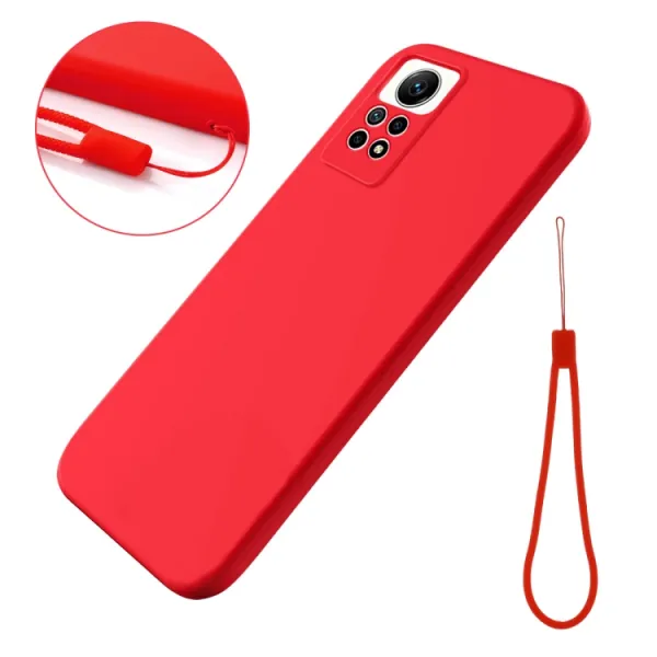 RUBBER Ochranný kryt pre Xiaomi Redmi Note 12 Pro červený