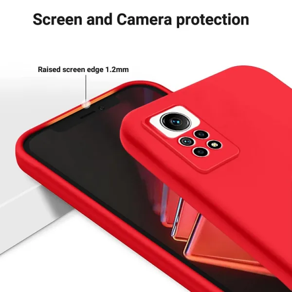 RUBBER Ochranný kryt pre Xiaomi Redmi Note 12 Pro červený