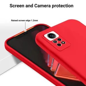 RUBBER Ochranný kryt pre Xiaomi Redmi Note 12 Pro červený