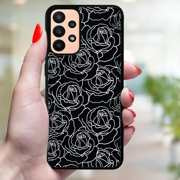 MY ART Ochranný obal Samsung Galaxy A13 BaW ROSES (172)