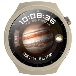 FULL COVERAGE SET Plastový obal + ochranná fólia Huawei Watch 4 Pro béžový
