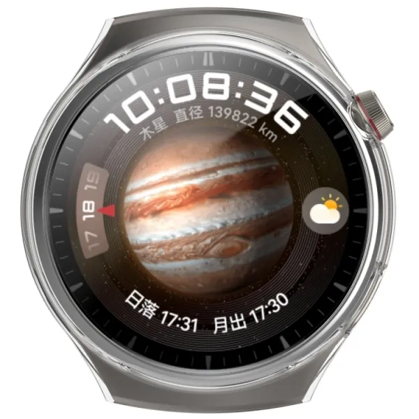 FULL COVERAGE SET Plastový obal + ochranná fólia Huawei Watch 4 Pro priehľadný