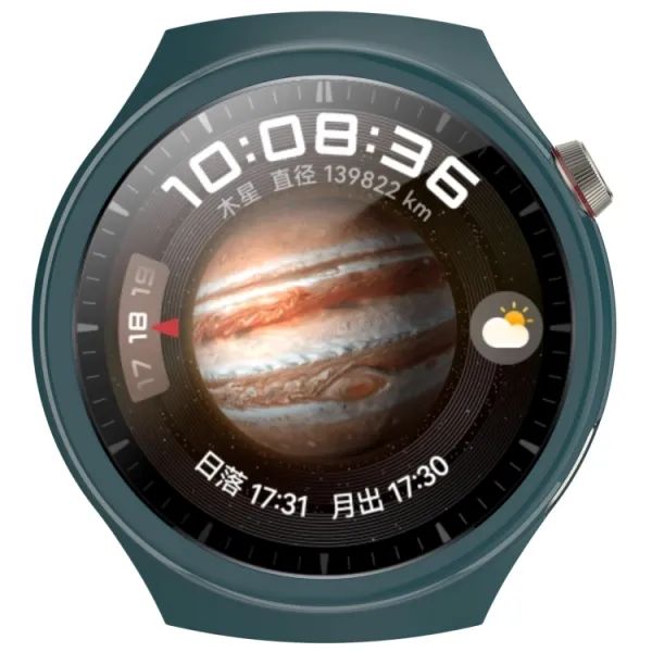 FULL COVERAGE SET Plastový obal + ochranná fólia Huawei Watch 4 Pro zelený