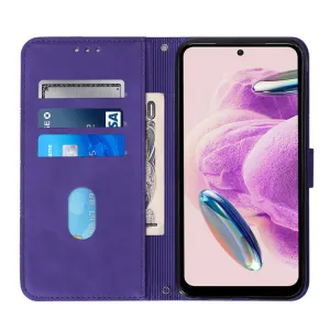 TRIANGLE Peňaženkové puzdro s remienkom Xiaomi Redmi Note 12S fialové