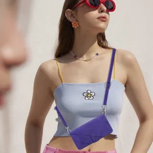 TRIANGLE Peňaženkové puzdro s remienkom Xiaomi Redmi Note 12S fialové
