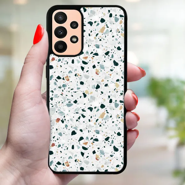 MY ART Ochranný obal Samsung Galaxy A13 GREY TERRAZZO (163)