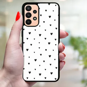 MY ART Ochranný obal Samsung Galaxy A13 5G BLACK HEARTS (167)