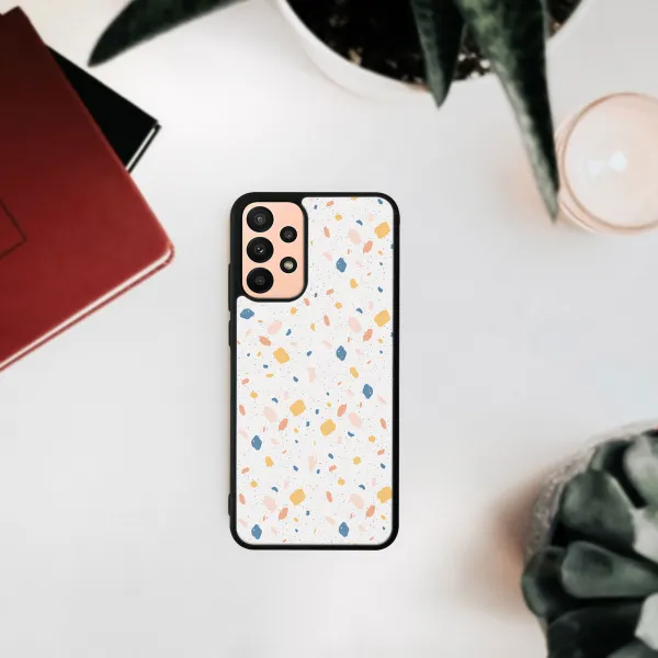 MY ART Ochranný obal Samsung Galaxy A13 ORANGE TERRAZZO (165)