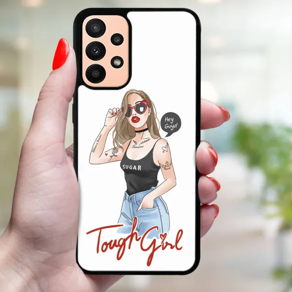 MY ART Ochranný obal Samsung Galaxy A13 TOUGH GIRL (131)