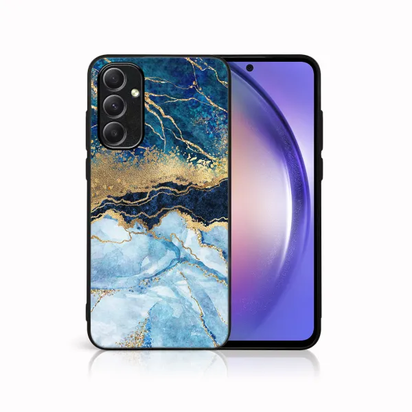 MY ART Ochranný obal Samsung Galaxy A34 5G BLUE MARBLE (141)