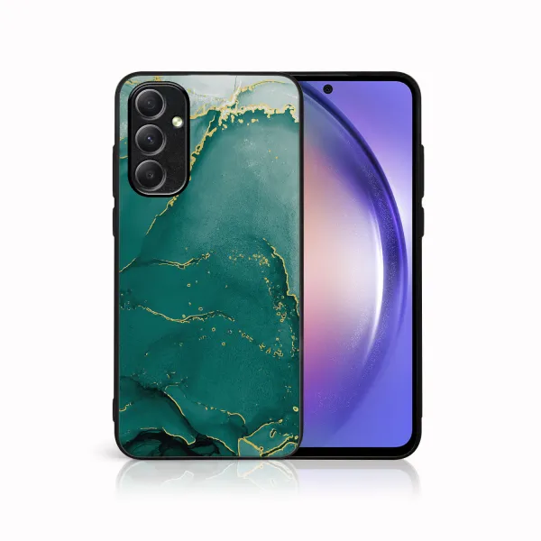 MY ART Ochranný obal Samsung Galaxy A34 5G GREEN MARBLE (145)