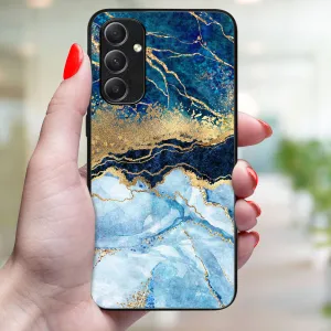 MY ART Ochranný obal Samsung Galaxy A34 5G BLUE MARBLE (141)