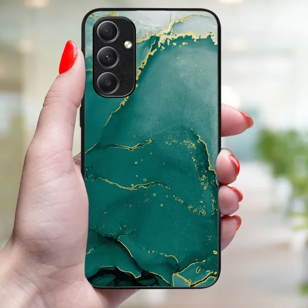 MY ART Ochranný obal Samsung Galaxy A34 5G GREEN MARBLE (145)