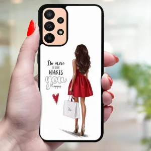 MY ART Ochranný obal Samsung Galaxy A13 RED DRESS (137)