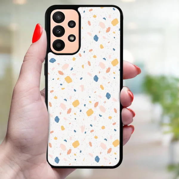 MY ART Ochranný obal Samsung Galaxy A13 ORANGE TERRAZZO (165)