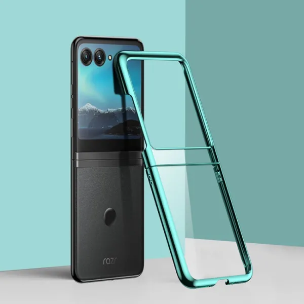 ELECTRO Plastový obal pre Motorola Razr 40 Ultra zelený