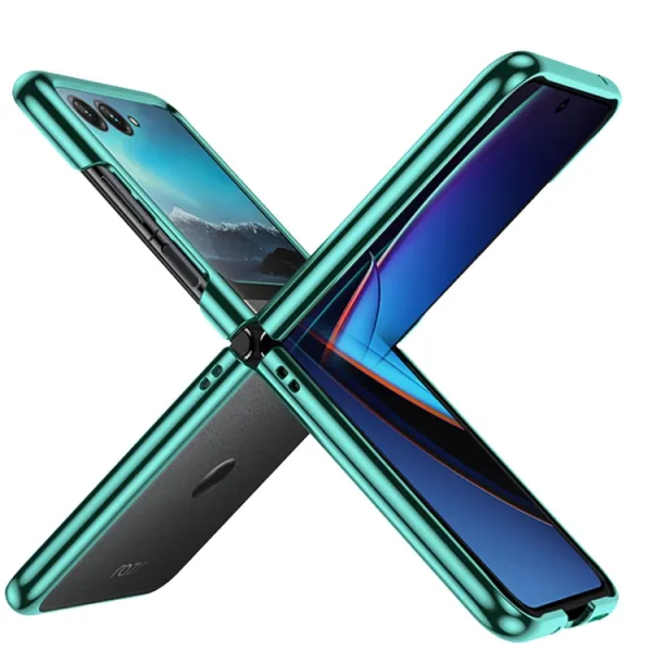 ELECTRO Plastový obal pre Motorola Razr 40 Ultra zelený