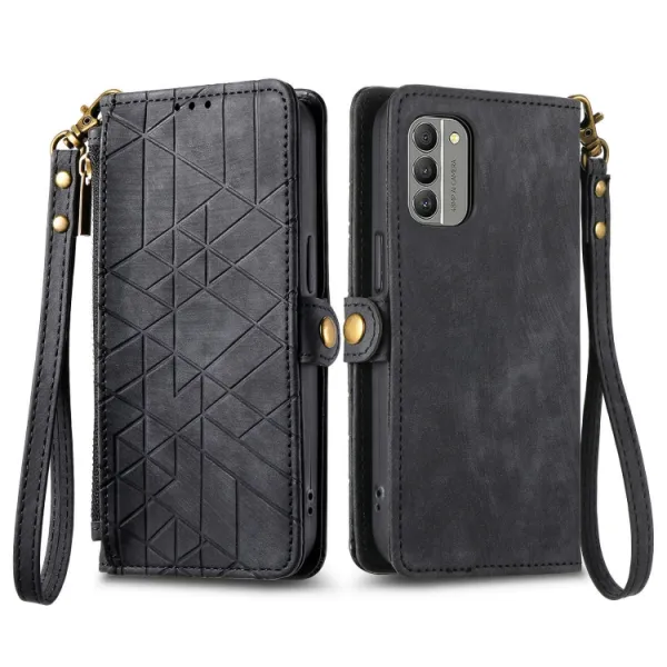 GEOM Peňaženkové puzdro pre Nokia C32 čierne