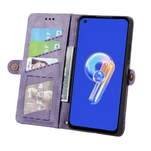 GEOM Peňaženkové puzdro pre Asus Zenfone 10 fialové