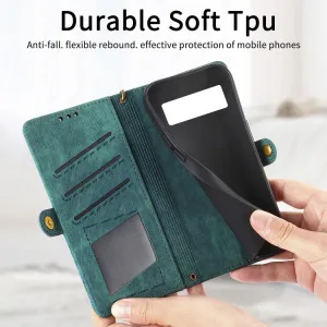 GEOM Peňaženkové puzdro pre Google Pixel 7a zelené