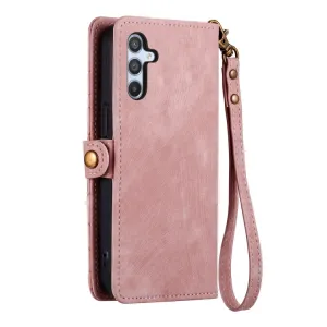 GEOM Peňaženkové puzdro pre Samsung Galaxy A13 ružové