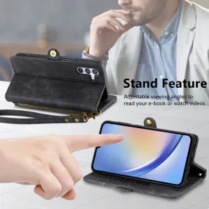 GEOM Peňaženkové puzdro pre Samsung Galaxy A13 5G čierne