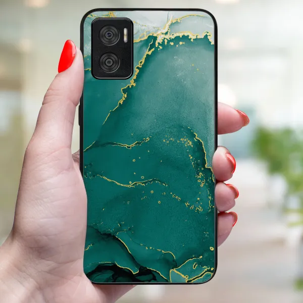 MY ART Ochranný obal Motorola Moto E22 / E22i GREEN MARBLE (145)