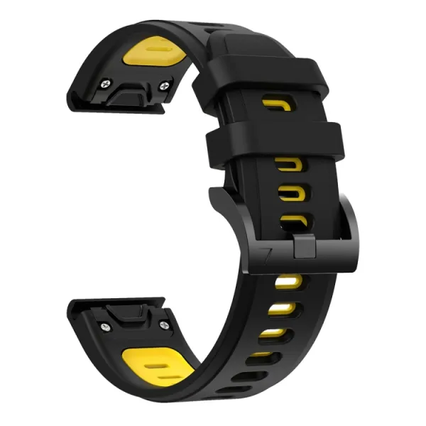 SPORTY Univerzálny remienok pre modely Garmin Instinct čierny-žltý