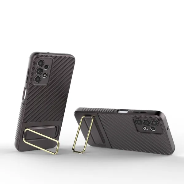 WAVY Ochranný kryt so stojanom Samsung Galaxy A13 hnedý
