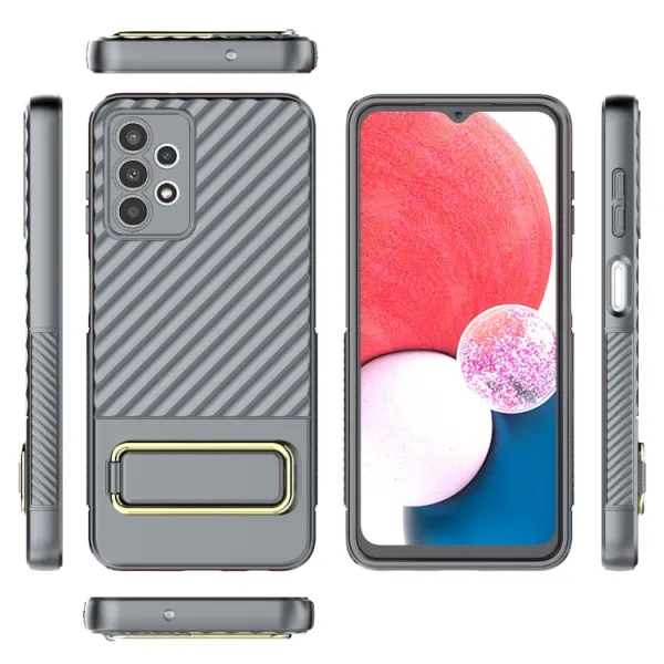 WAVY Ochranný kryt so stojanom Samsung Galaxy A13 šedý