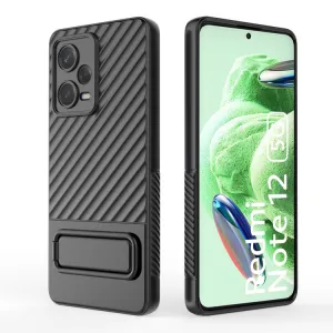 WAVY Ochranný kryt so stojanom Xiaomi Redmi Note 12 5G čierny