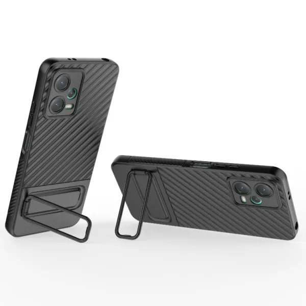 WAVY Ochranný kryt so stojanom Xiaomi Redmi Note 12 5G čierny
